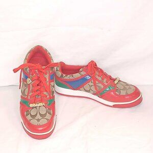 Coach Oriana Monogram Sneakers Rhinestone Charms